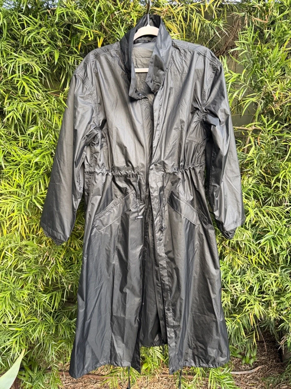 Black Women's Lightweight Rain Coat - Picture 1 of 9
